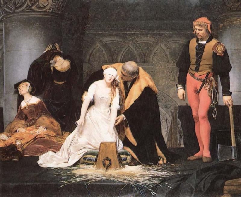 Paul Delaroche The execution of Lady Jane Grey china oil painting image
